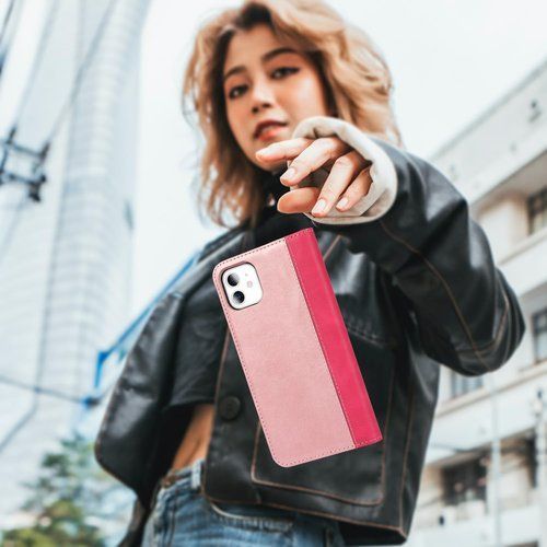 Ｈａｖａｙａ iPhone11ケース iphone 11 ケース アイフォン11 ケース 手帳型 耐衝撃 カバー マグネット カード収納 アイフォン11 /あいふぉん11/いphone11/アイホン11 6.1インチ対応 -ローズゴールド+ローズ 480