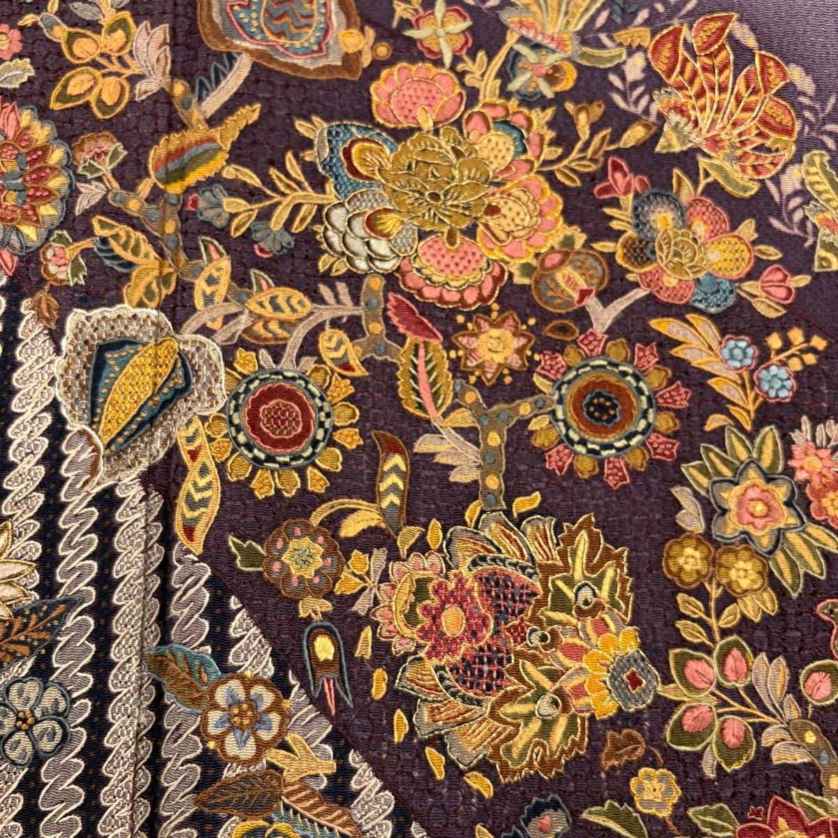 平和屋着物○江戸友禅 小倉貞右 訪問着 駒刺繍 松竹梅花間