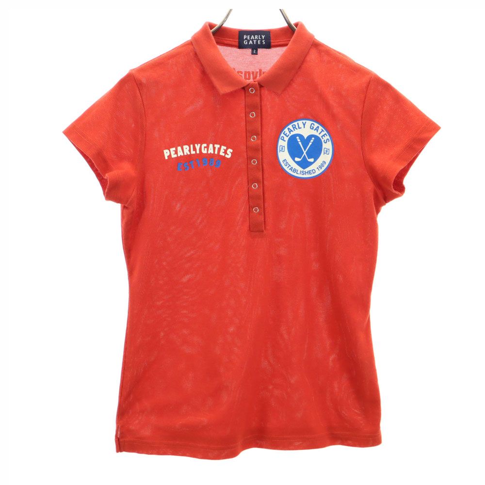 パーリーゲイツ  ポロシャツ　赤 パーリーゲイツ 日本製 ゴルフ 半袖 ポロシャツ 2 レッド系 PEARLY