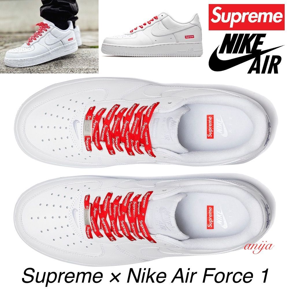 Supreme x Nike Air Force 1 Low White/シュプリーム × ナイキ エア フォース ワン ロウ オールホワイト/レア/ CU9225-100 - メルカリ