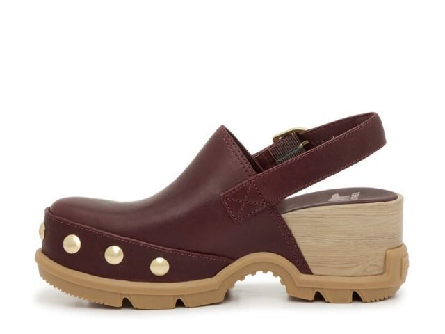 海外ファッション通販。 ソレル レディース サンダル シューズ Roamn Clog Burgundy