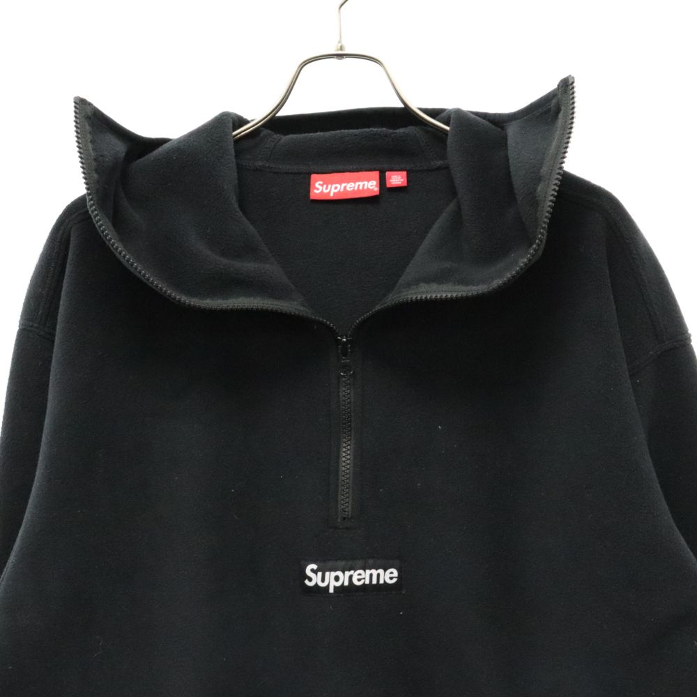 メンズ Supreme ポーラテック フェイスマスクハーフジップ L ブラック