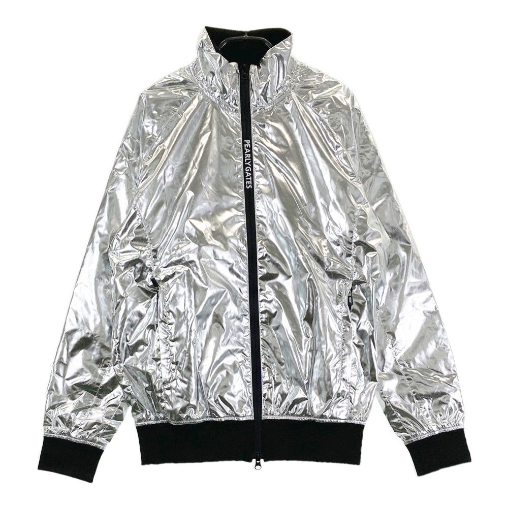 サイズ：4 PEARLY GATES パーリーゲイツ ジップジャケット シルバー系