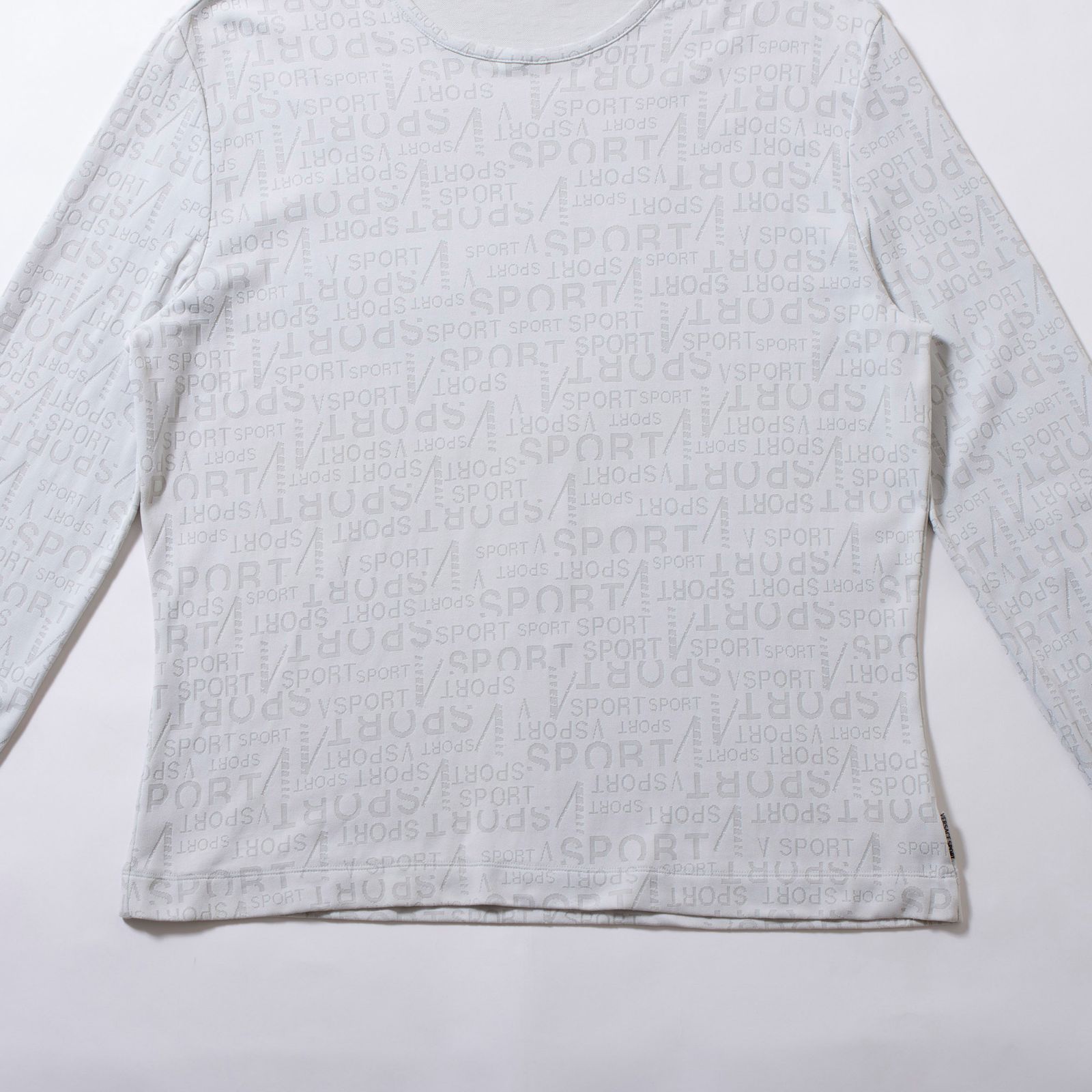 ヴェルサーチ VERSACE SPORT ロングスリーブ Tシャツ ライトグレー 