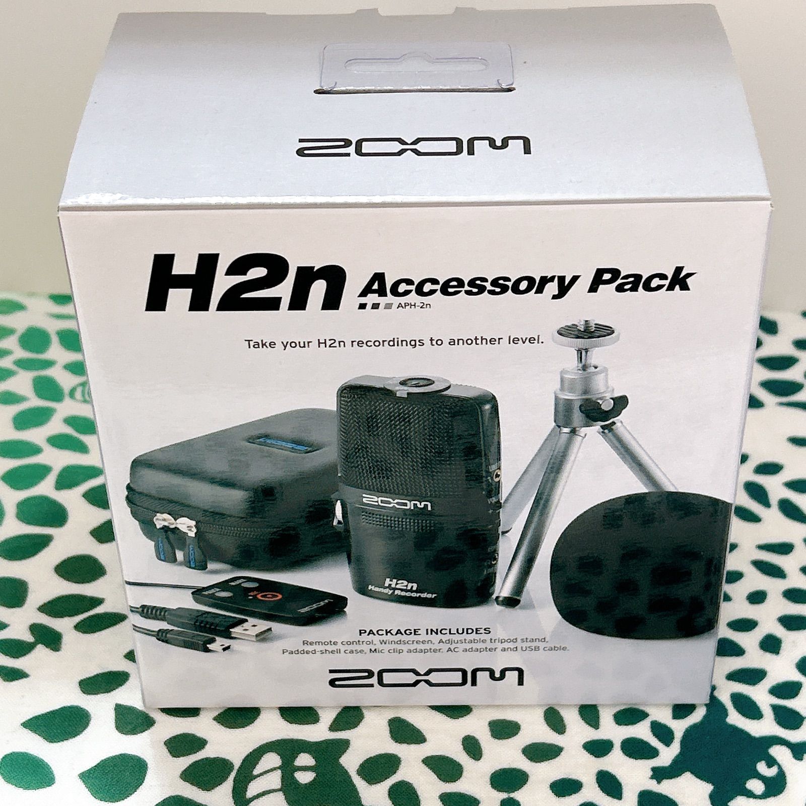 ZOOM H2n パック APH-2n リモコン ケース 三脚 ACアダプター USBケーブル ウィンドスクリーン コンデンサーマイク用