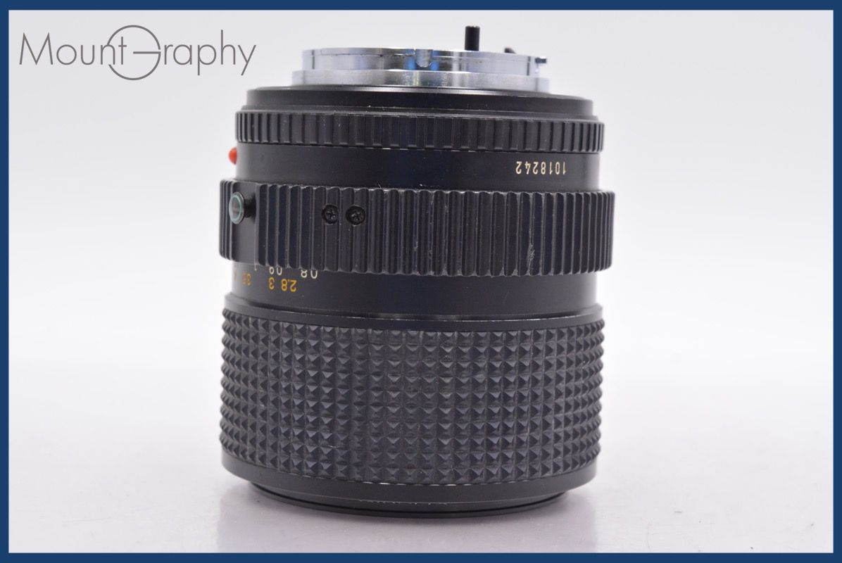 ファッションサイト ミノルタ MINOLTA MD ZOOM 35-70mm F3.5 前後キャップ-レンズフィルター付 完動 同梱可 mj5503