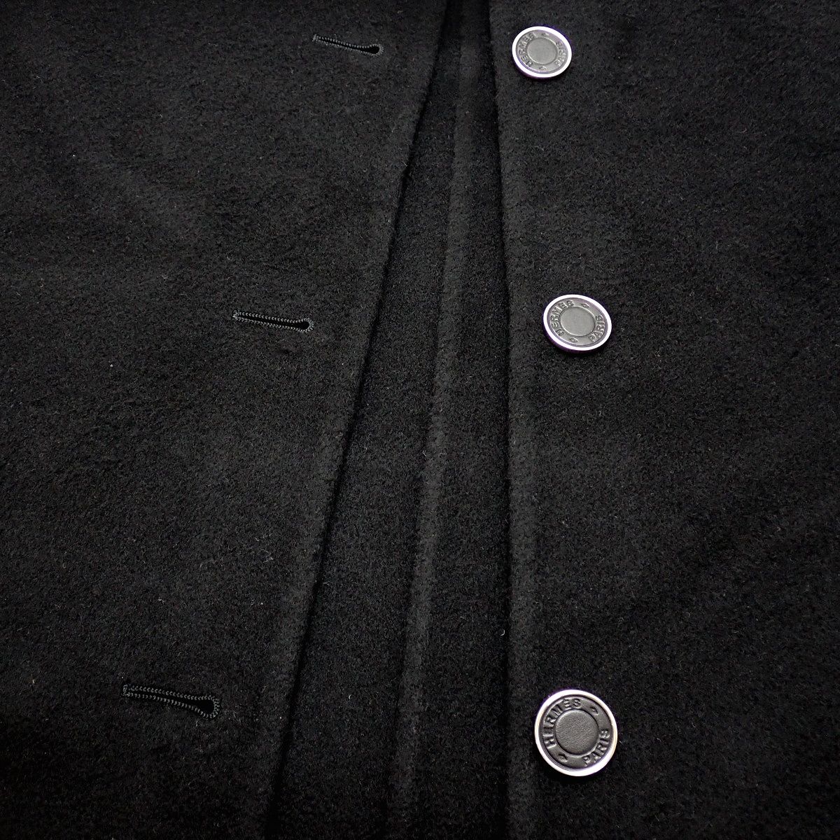 エルメス◼️カシミアコート◼️黒 HERMES エルメス カシミヤコート
