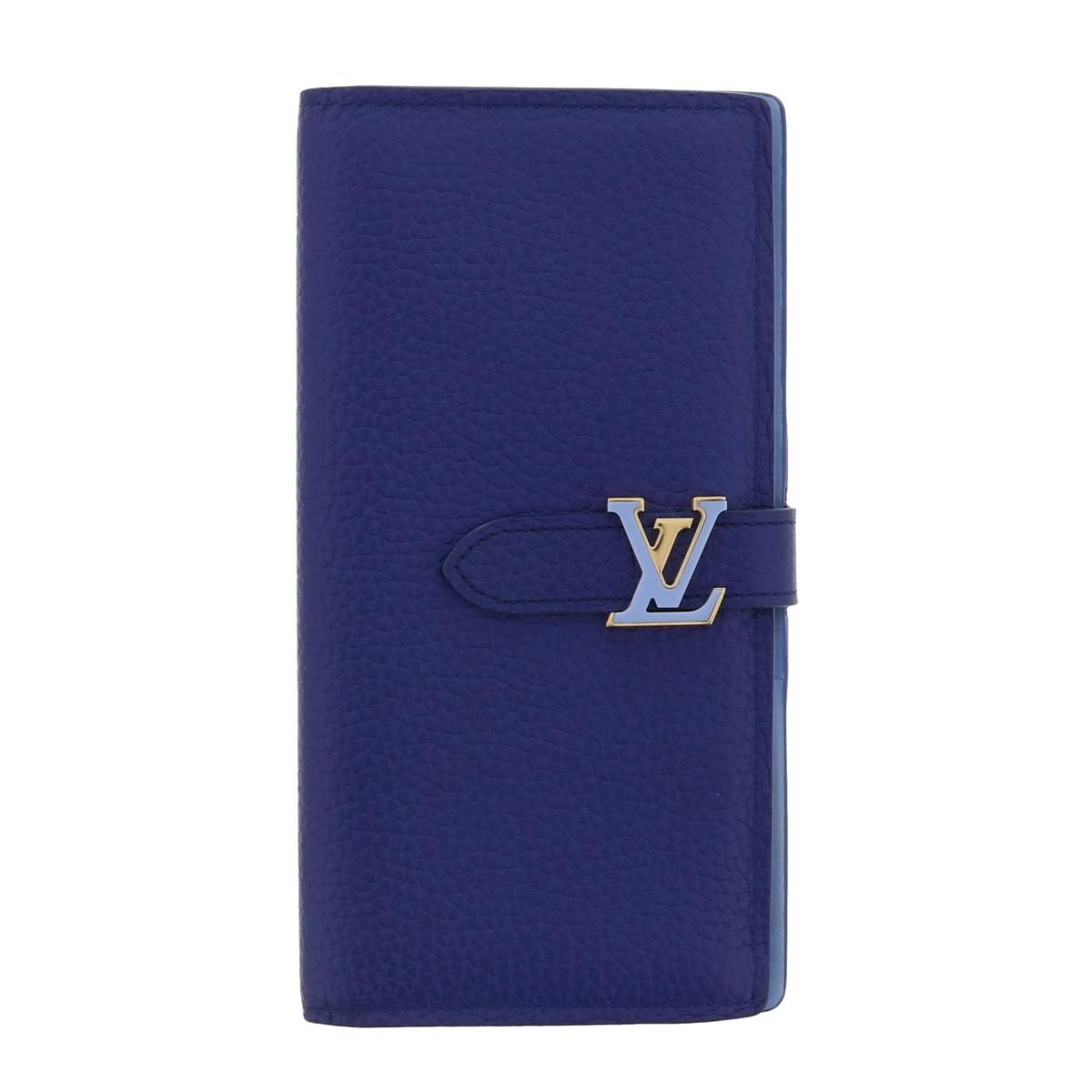 【中古】 LOUIS VUITTON （ルイヴィトン） LVｳﾞｪﾙﾃｨｶﾙ ｳｫﾚｯﾄ 財布 長財布(小銭入有) ﾄﾘﾖﾝ Blue M82441 used:B