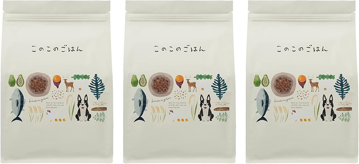 このこのごはん 1kg×2袋 コノコトトモニ ドッグフード 公式】このこのごはん