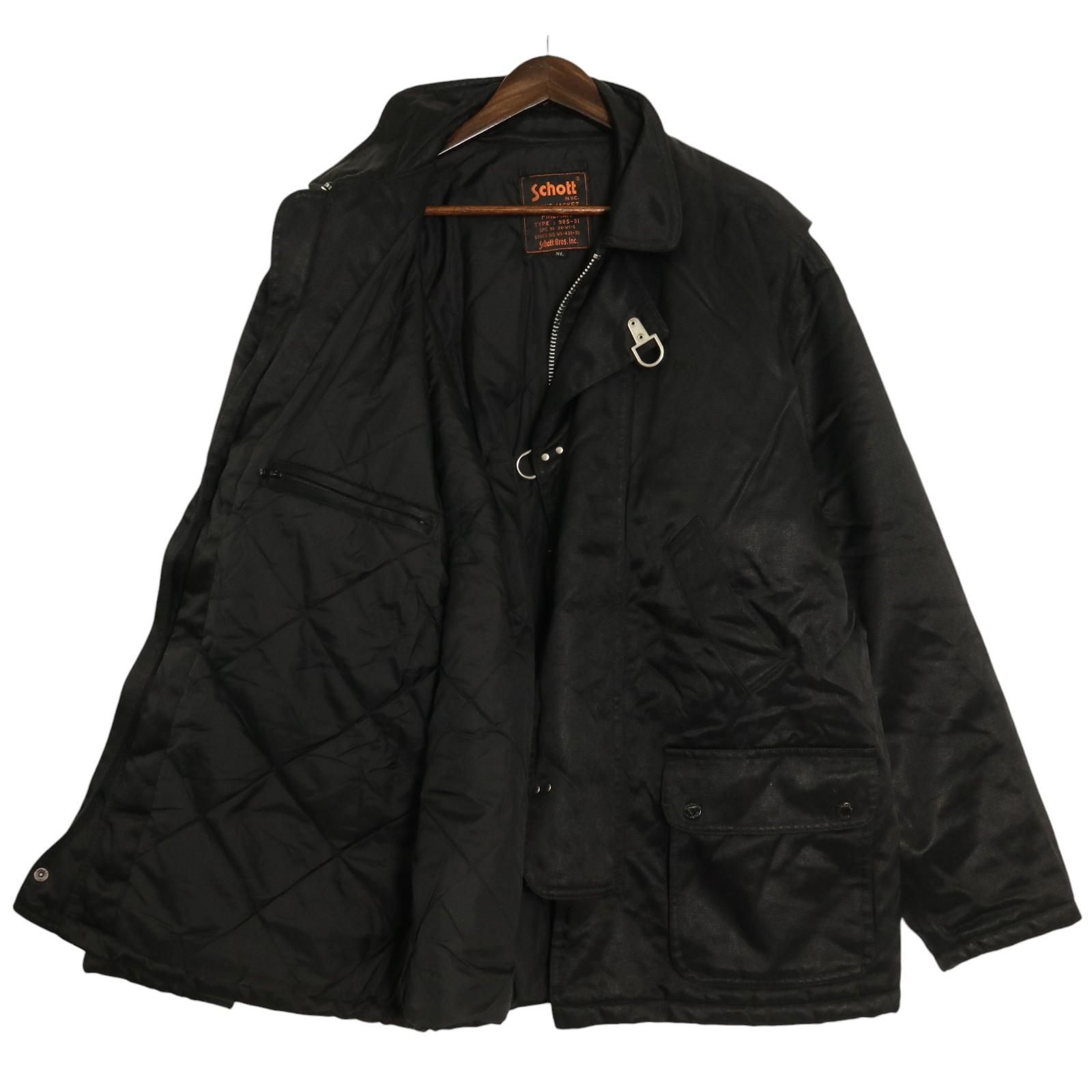 美品 希少XL 90s Schott ショット ファイヤーマンジャケット 黒 美品 希少XL 90s Schott ショット ファイヤーマンジャケット 黒 - メルカリ