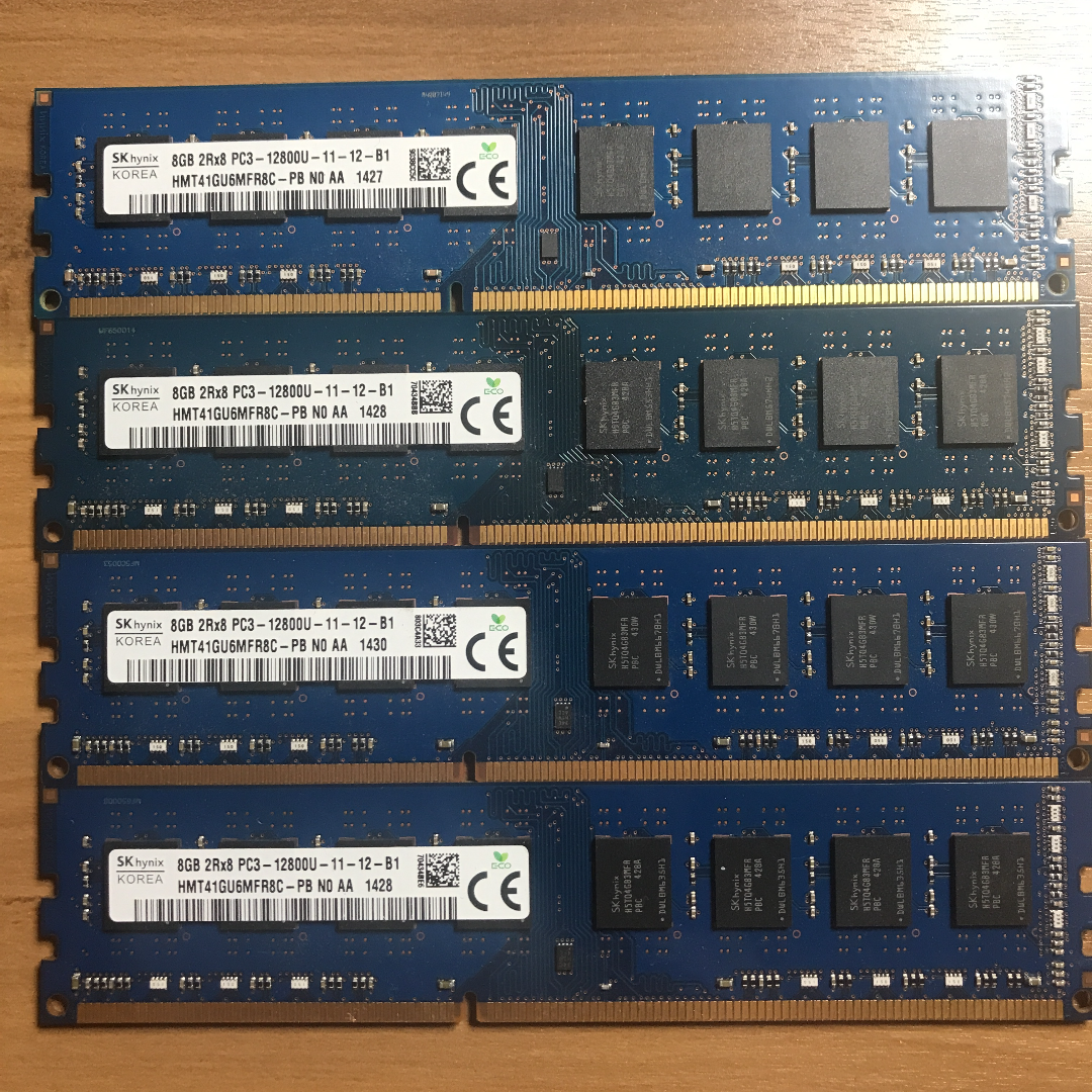 SK hynix DDR3 1600Mhzデスクトップ用メモリ8Gx4