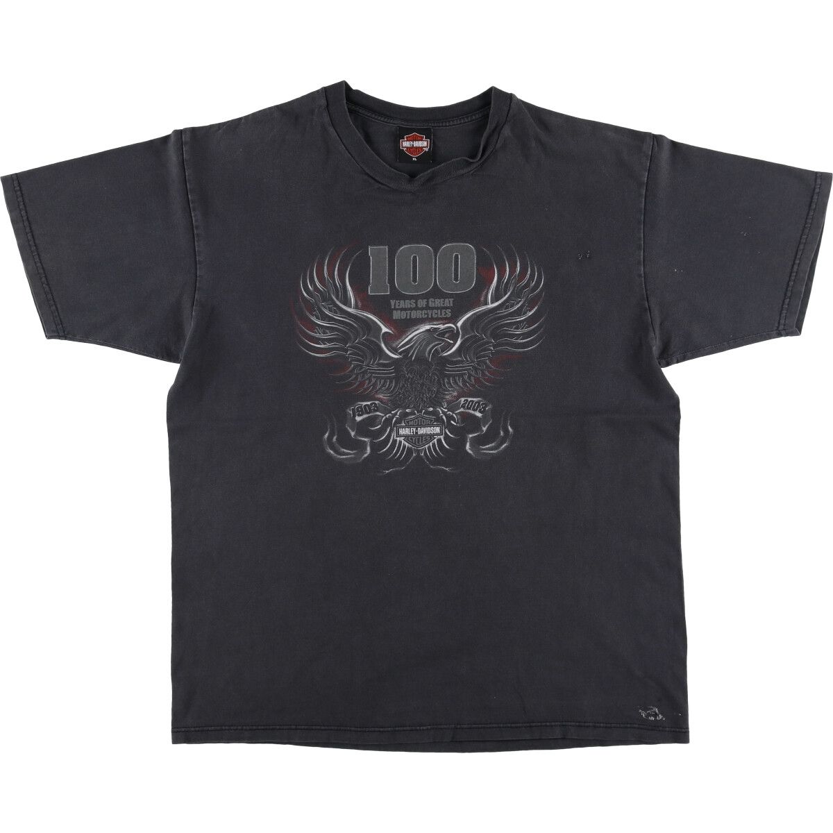 古着 00年代 ハーレーダビッドソン Harley-Davidson 鷲柄 イーグル柄 モーターサイクル バイクTシャツ メンズXL相当/eaa523501