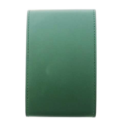 ロレックス ROLEX 腕時計ケース 携帯用 保管用 レザー 革 スエード ロゴ型押し 緑 グリーン CK 30 GY 11