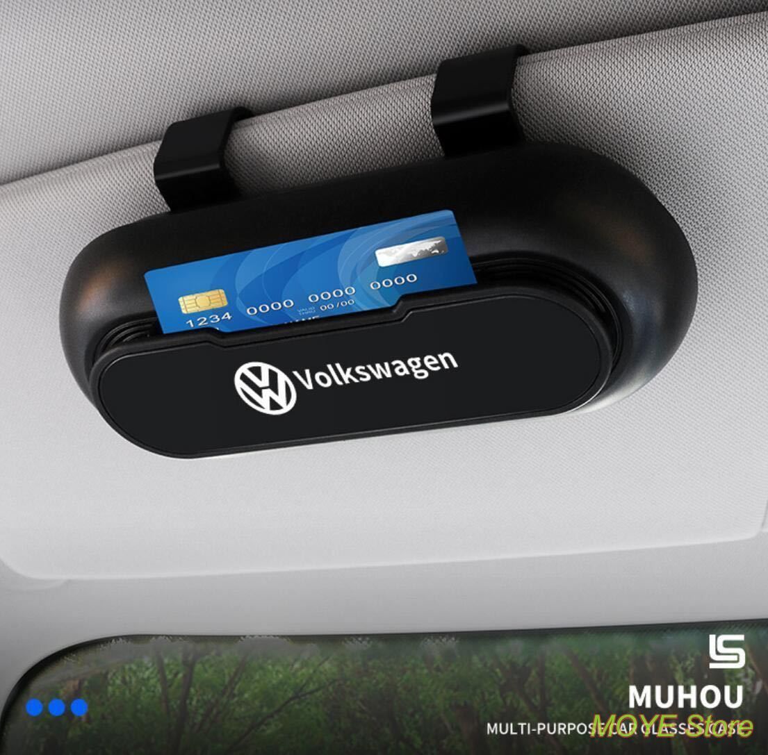 Volkswagen GTI サングラス ケース付き Amazon.com: YUNHECAM Car Inner Sun Glasses Holder Box