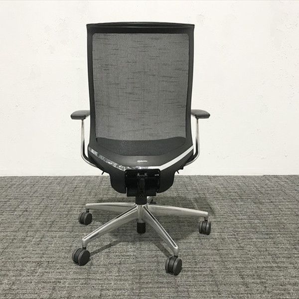 ベゼルチェア アルミポリッシュ モデレートタイプ オフィスチェア コクヨ ブラック