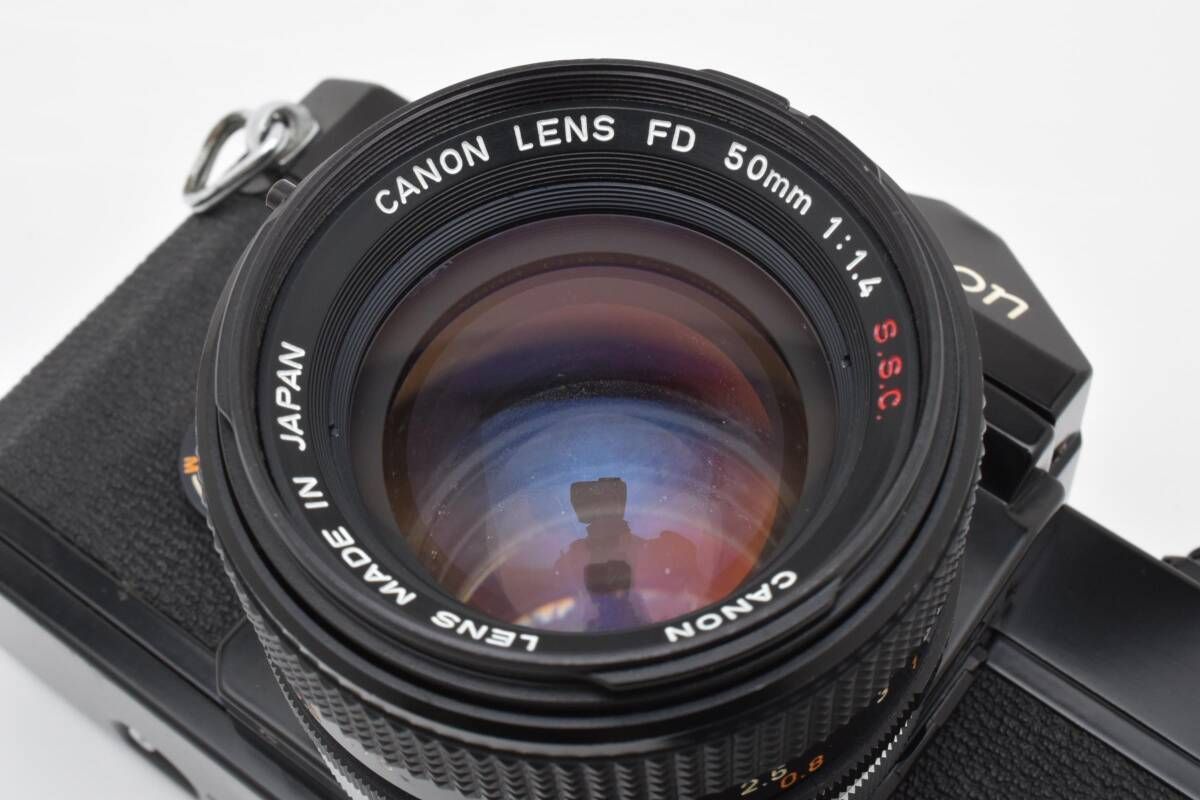  モルト交換済み キヤノン Canon F-1 後期 ボディ FD 50 mm F 1.4 S.S.C. 一眼レフ フィルムカメラ W 1016 AW 2431 一眼レフカメラ(フィルム) フィルムカメラ