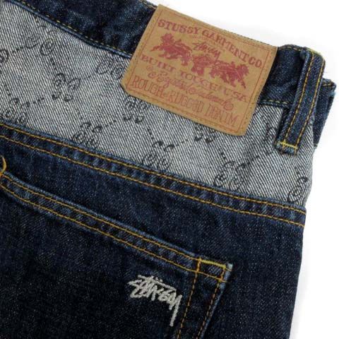 ステューシー STUSSY デニムパンツ ジーンズ 切替 モノグラム