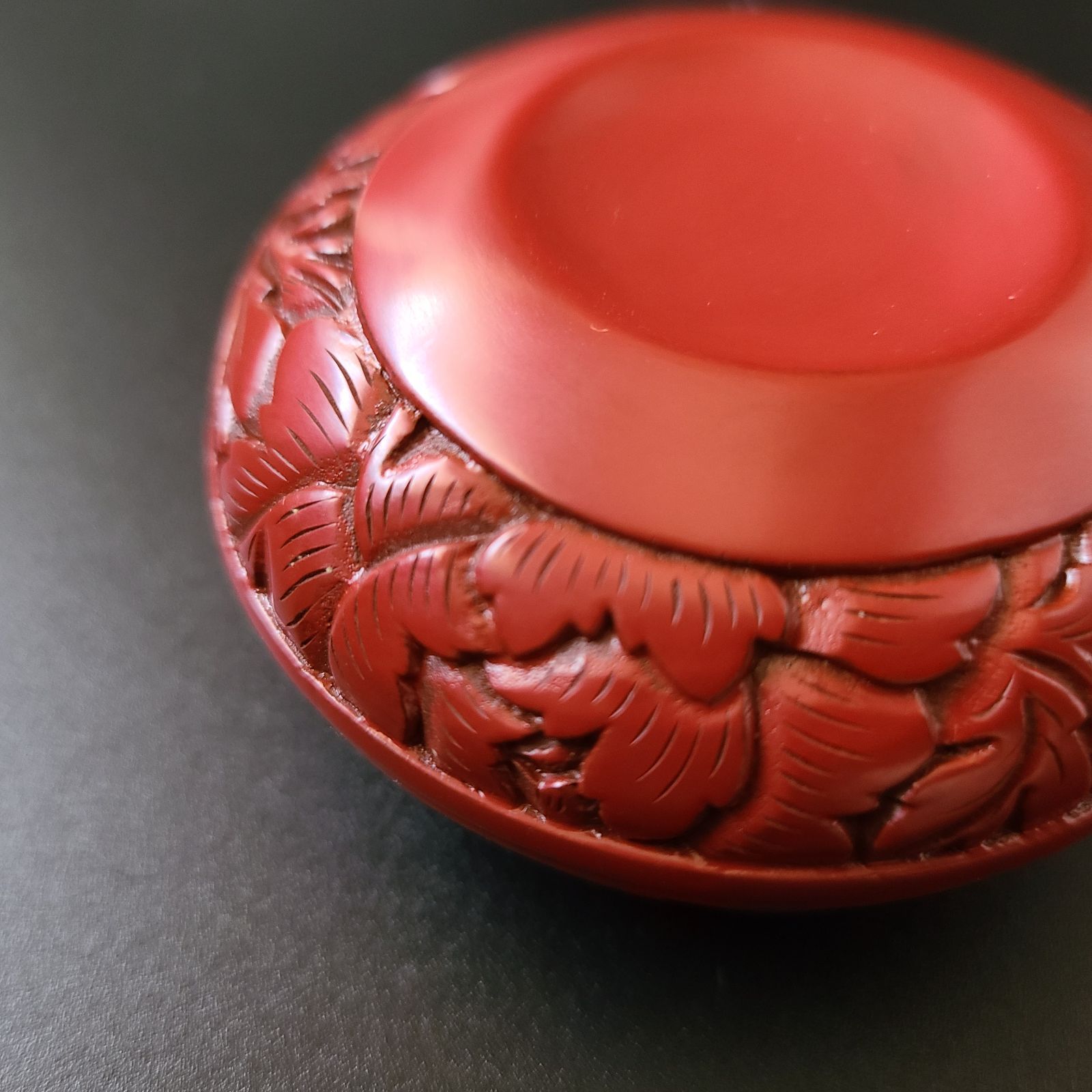 茶道具、香合、堆朱、丸、唐物 茶道具、香合、堆朱、丸、唐物