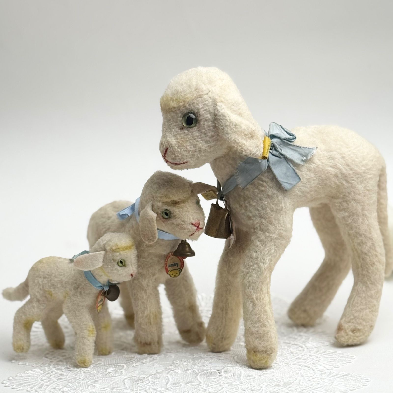 送料無料☆シュタイフ☆Lamby 14cm オールID's完品☆ヒツジの
