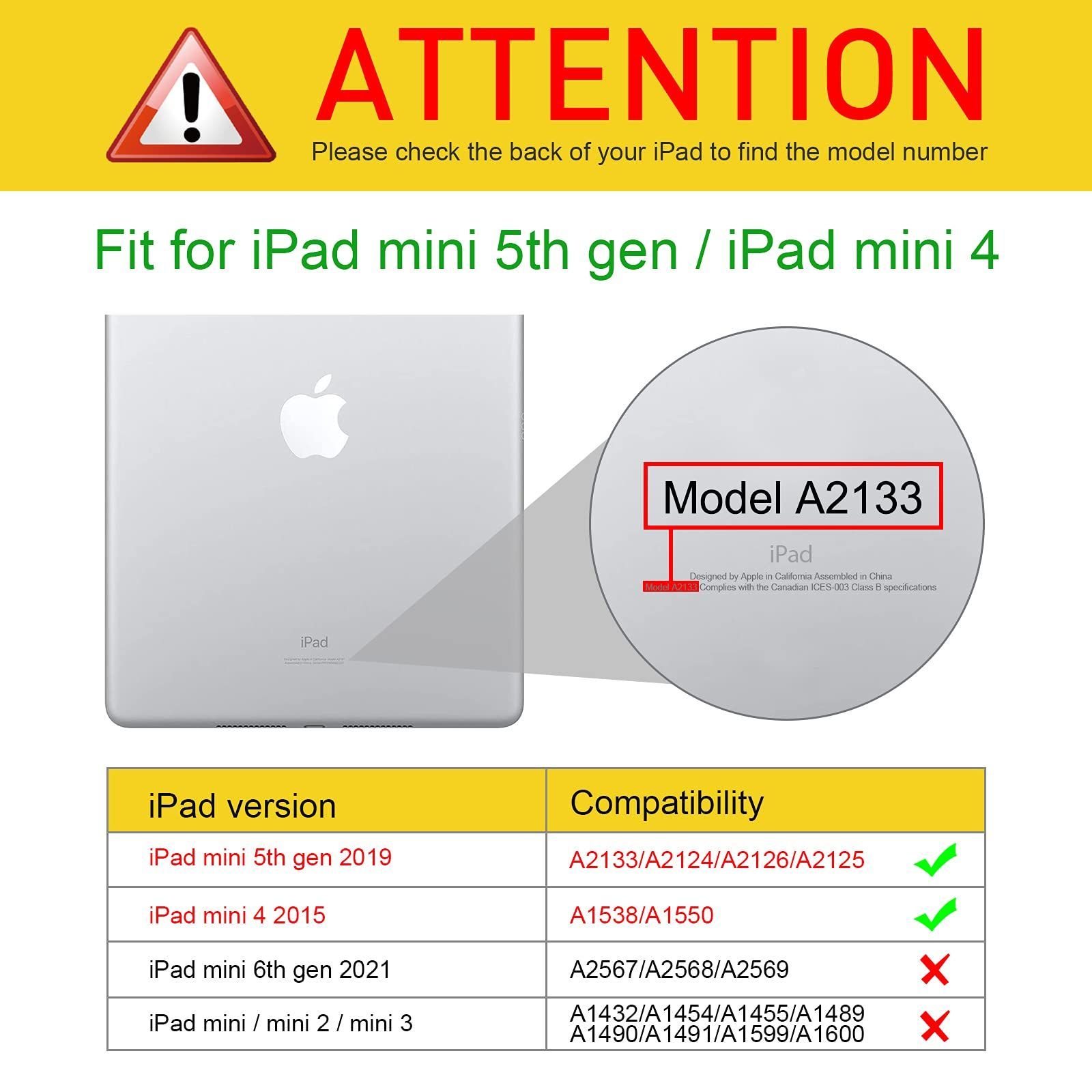 在庫 Fintie iPad Mini 5 2019 | 4 ケース 7.9インチ 第5世代 透明バックカバー Apple Pencil 収納 三つ折スタンド スリープ機能 軽量 薄型 傷つけ防止 PU合成レザー TPU モデ