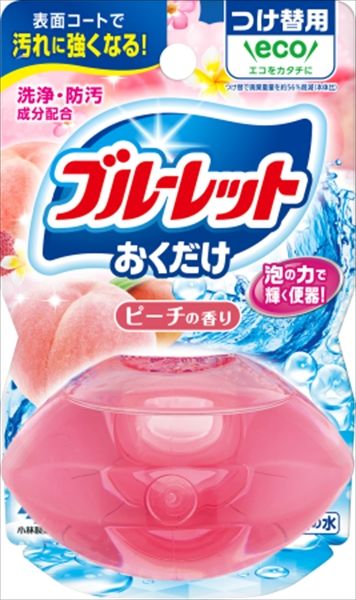 まとめ買い-48点セット 液体ブルーレットおくだけつけ替用 ピーチの香り 小林製薬 芳香剤 タンク