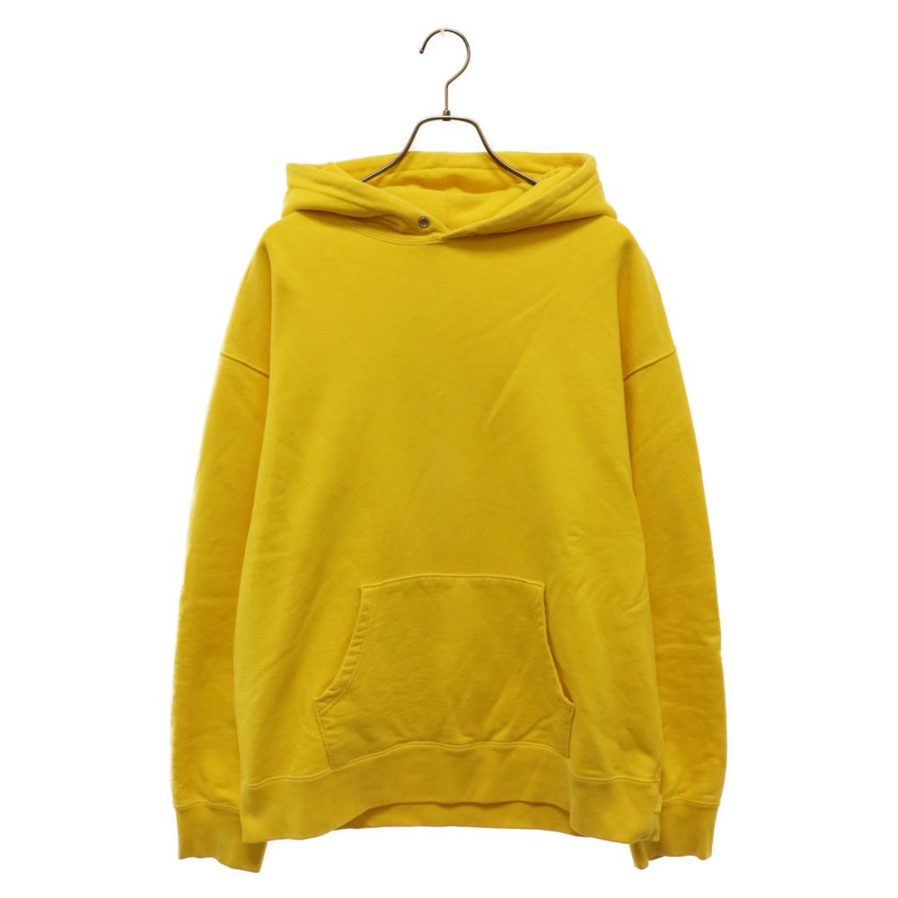 SUPREME (シュプリーム) 19AW Rhinestone Script Hooded Sweatshirt Yellow ラインストーン  スクリプト プルオーバーパーカー フーディー イエロー