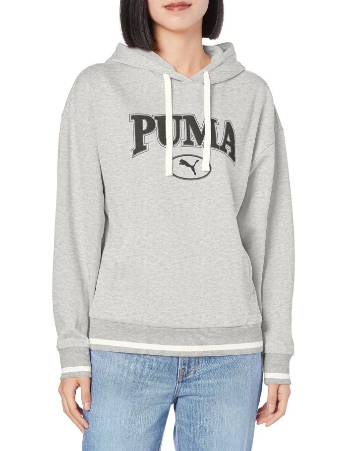 【新品・2営業日で発送】PUMA プーマ PUMA_SQUAD_フーディースウェット (623332) 色 : LIGHT_GRY_HE サイズ : M 