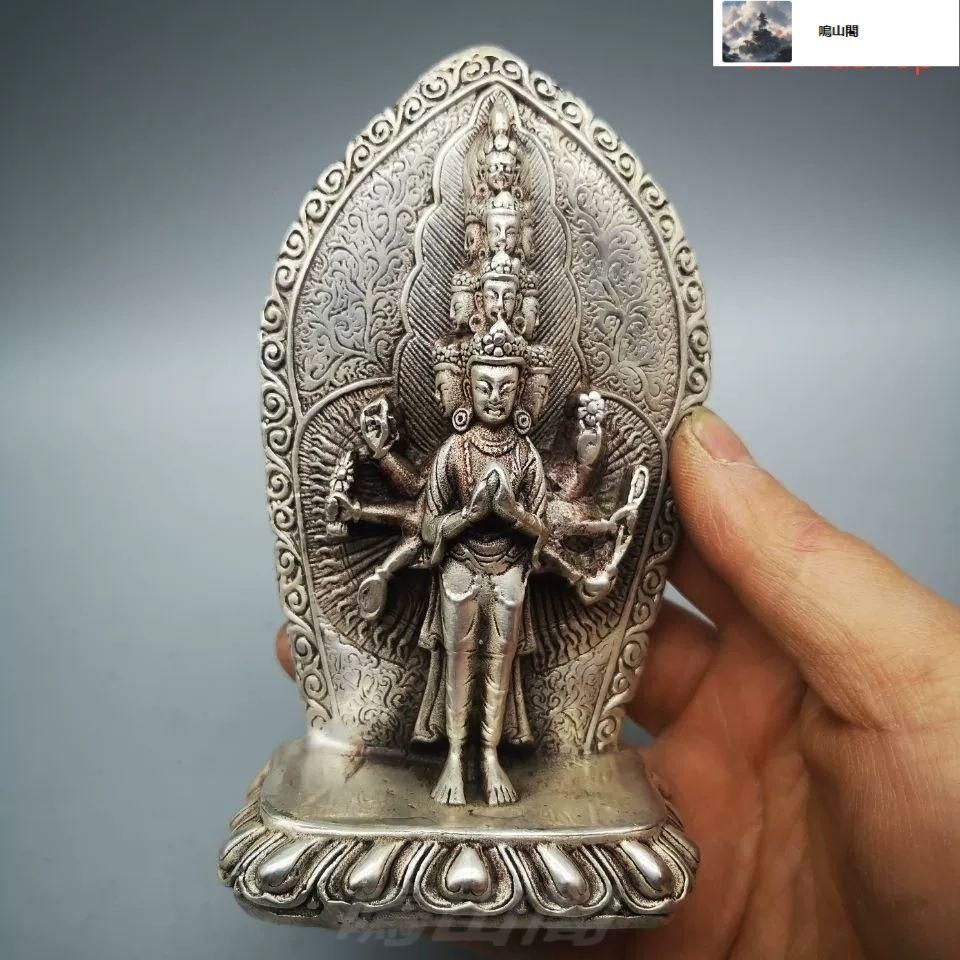 仏教美術銅鎏銀チベット密宗密教十一面千手観音立像 仏教美術銅鎏銀チベット密宗密教十一面千手観音立像 - メルカリ