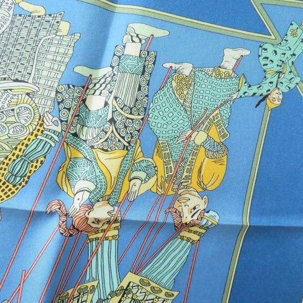 apzs エルメス HERMES スカーフ カレ90 LE TEMPS de MARIONNETTES