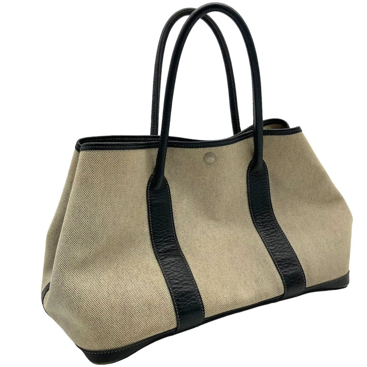 ▽HERMES/エルメス ガーデンパーティPM トワルアッシュ ナチュラル 