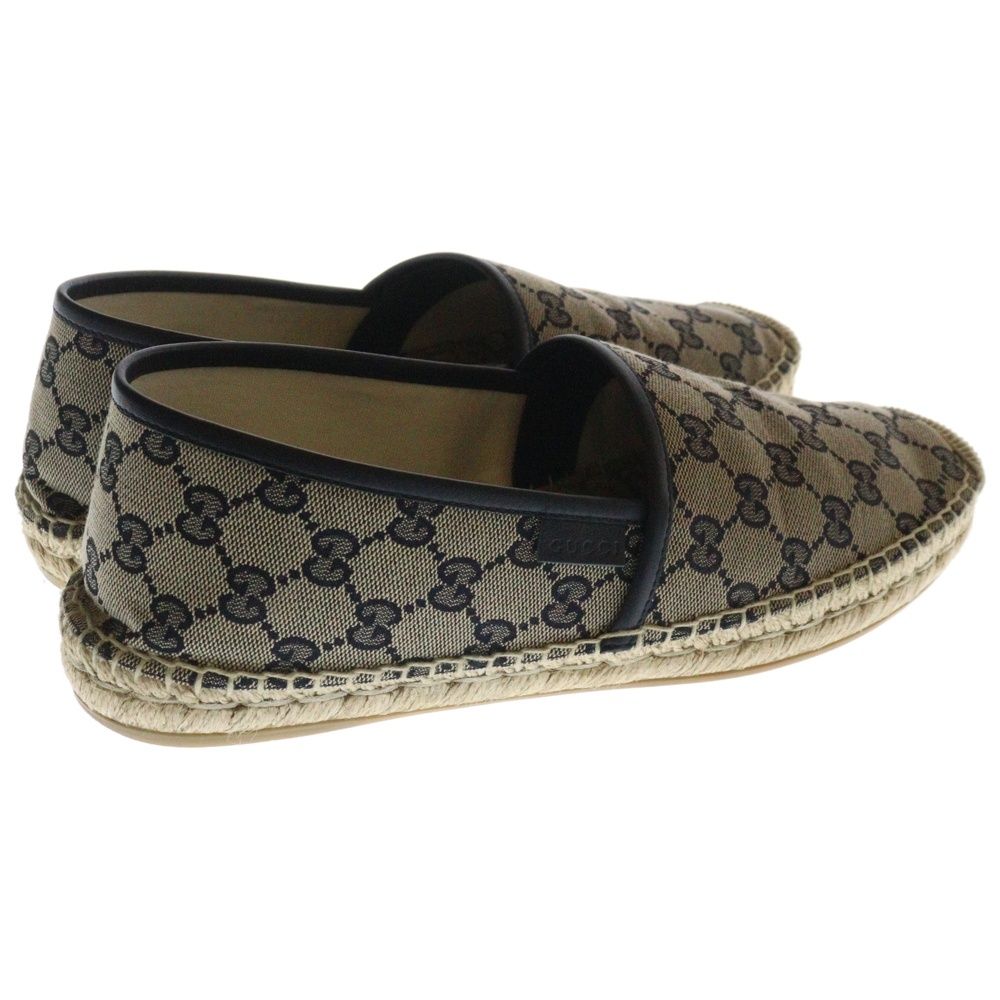 良品★GUCCI・キャンバス ビンテージロゴ エスパドリーユ スニーカー(35) GUCCI キャンバス ビンテージロゴ エスパドリーユ スニーカー