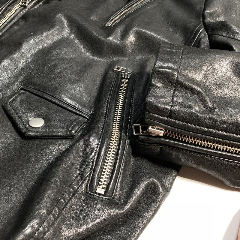 CHORD NUMBER EIGHT☆完売☆W RIDERS JACKET☆希少サイズL☆羊革レザー