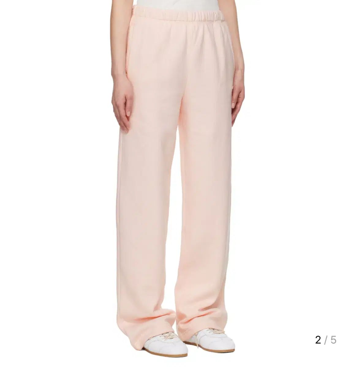 s スキムズ ピンク コットン ストレート パンツ