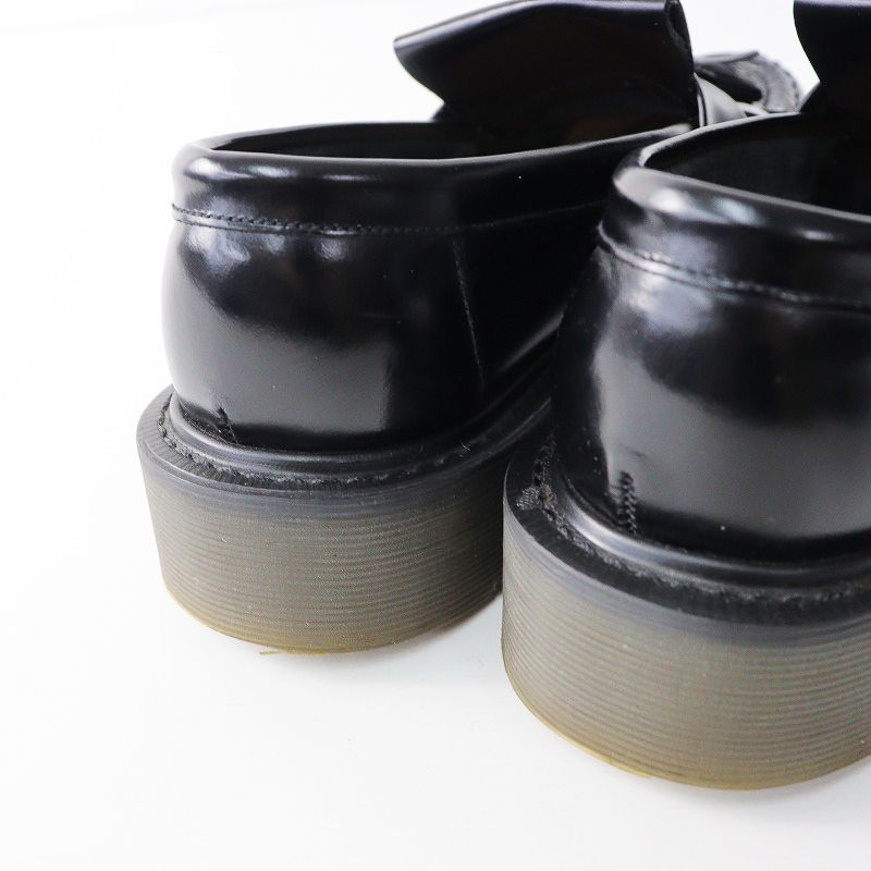 未使用に近い Loake タッセルローファー ガラスレザー 黒 BRIGHTON ローク タッセルローファー ブライトン オックスブラッド ガラスレザー