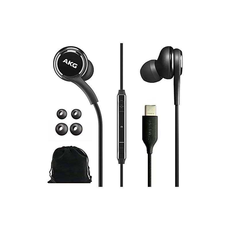 新着商品】SAMSUNG AKG イヤホン Galaxy S23 Ultra用 - オリジナル USB Type C インイヤーイヤホン ヘッドフォン  リモコン&マイク付き - 編組 - ベルベットポーチ付き - ブラック 1 - メルカリ