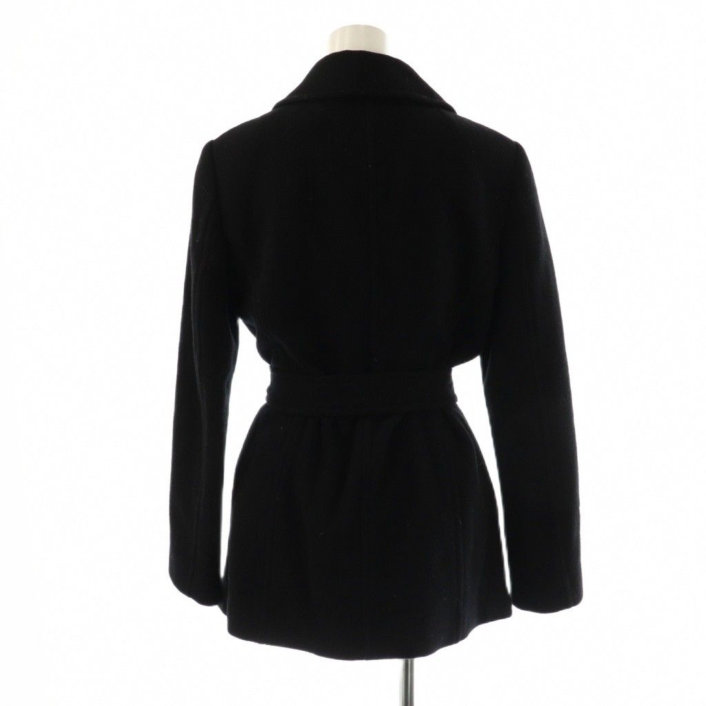 semanticedesign 黒 M ピーコート ウエストベルト付き