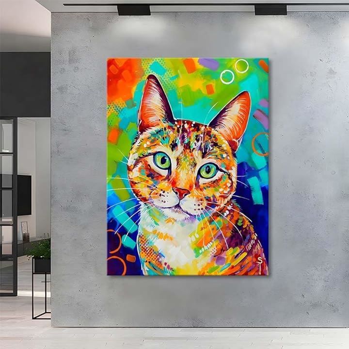 as known アートパネル 猫 動物 W30cm H40cm アートフレーム 絵画