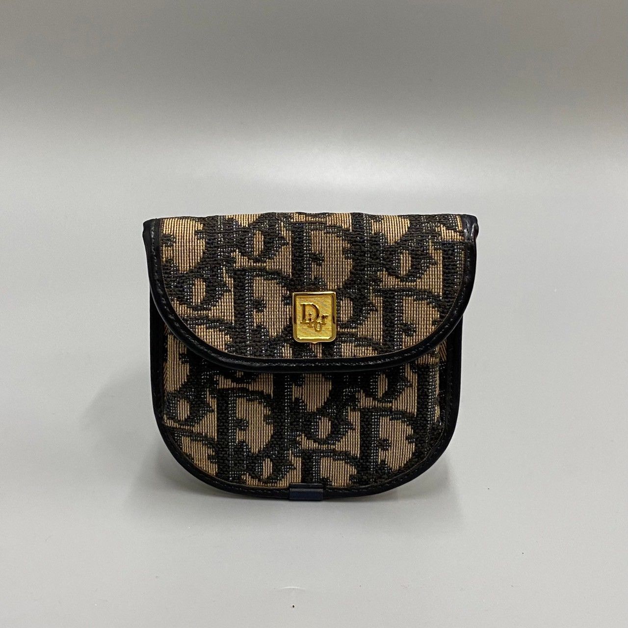 Christian Dior ディオール コインケース トロッター ロゴ金具-