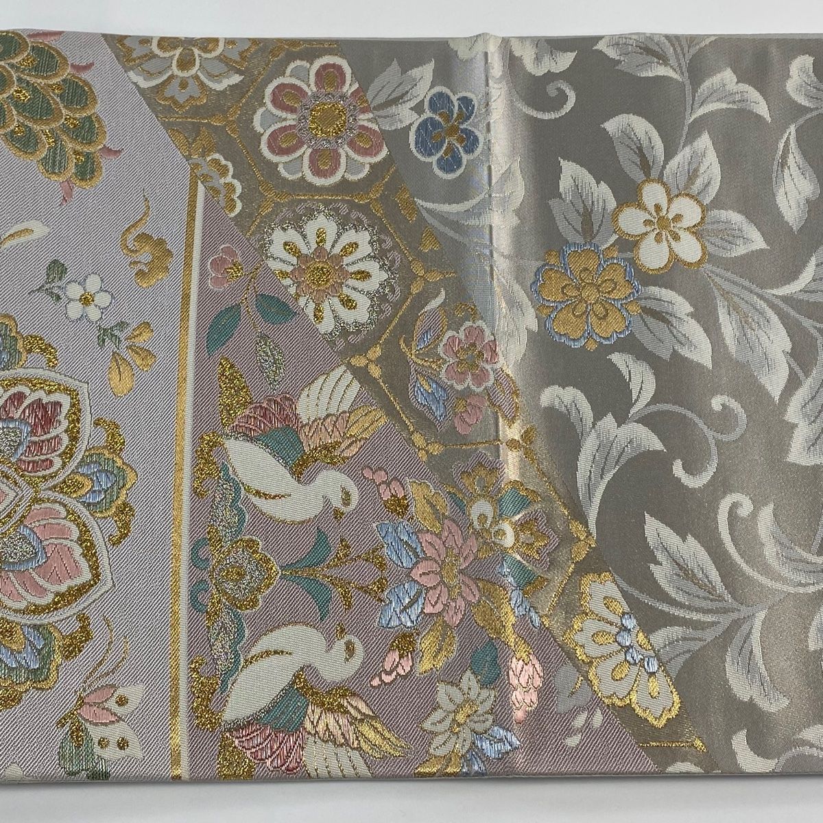 六通］袋帯 中古品 万華秀鳳文様 438cm O-812