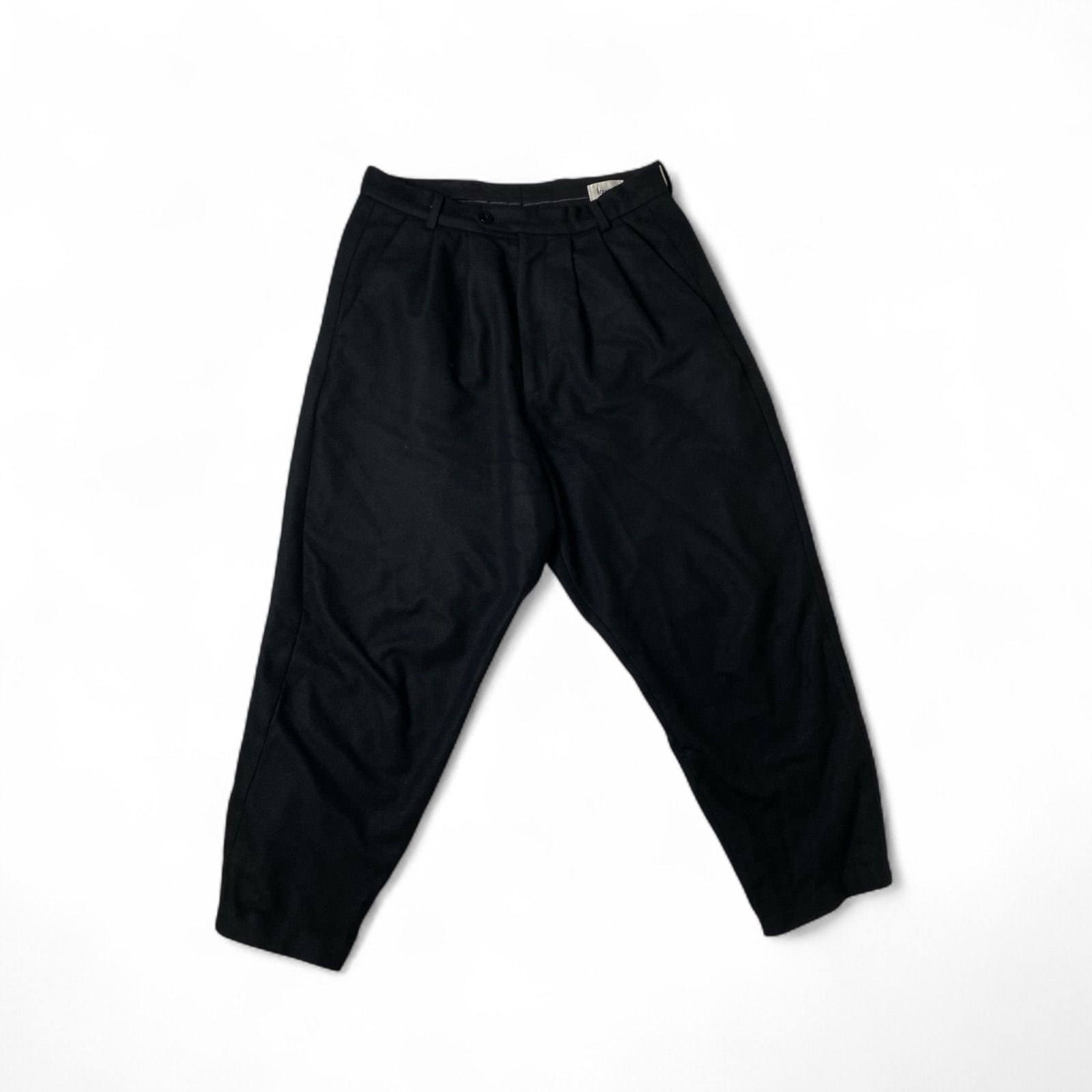 Lownn Black Zip Panel Trousers Lownn lownn Wool Cashmere