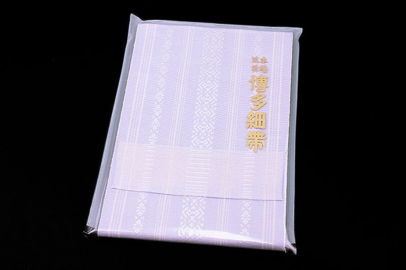 本場筑前博多織 新品 浴衣 着物 献上柄 正絹 半幅帯 単衣 四寸ゆかた帯