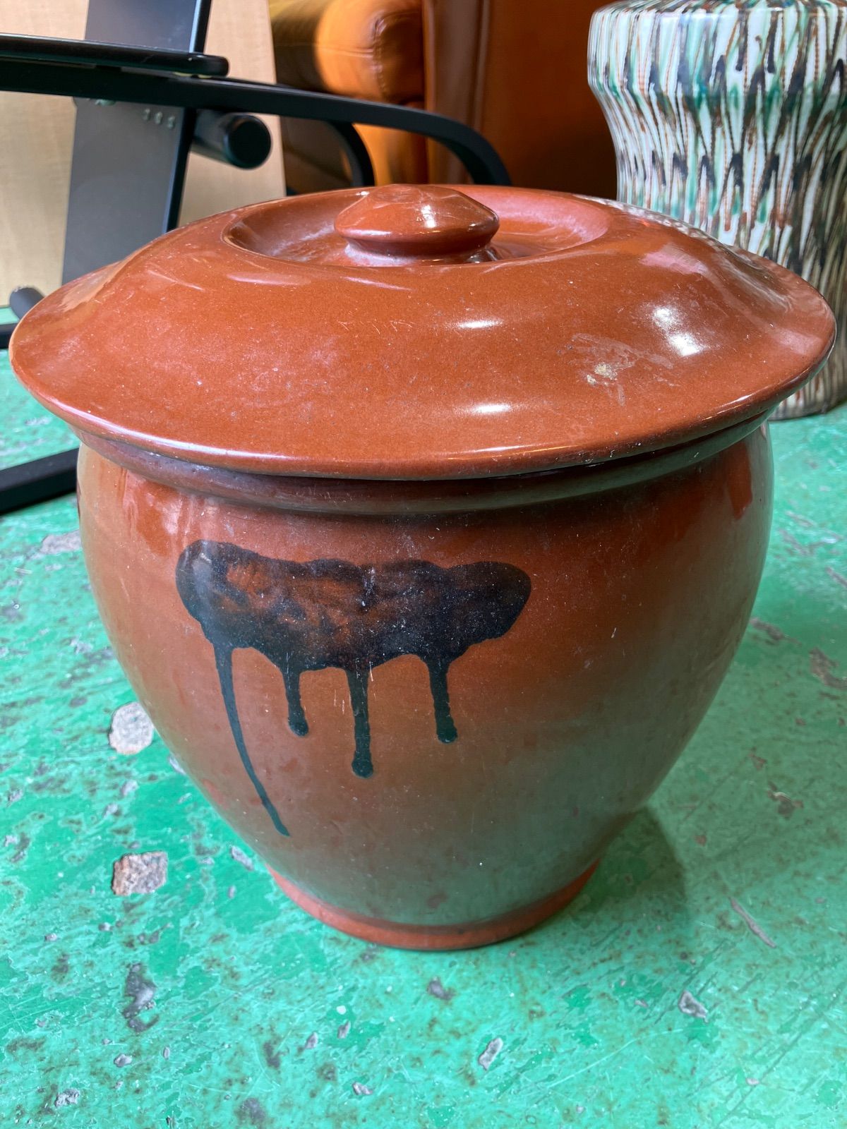 【美品】久松窯 食品保存容器 10号 切立 常滑焼 A】久松窯 食品保存容器 5号 常滑焼 重石付き - メルカリ