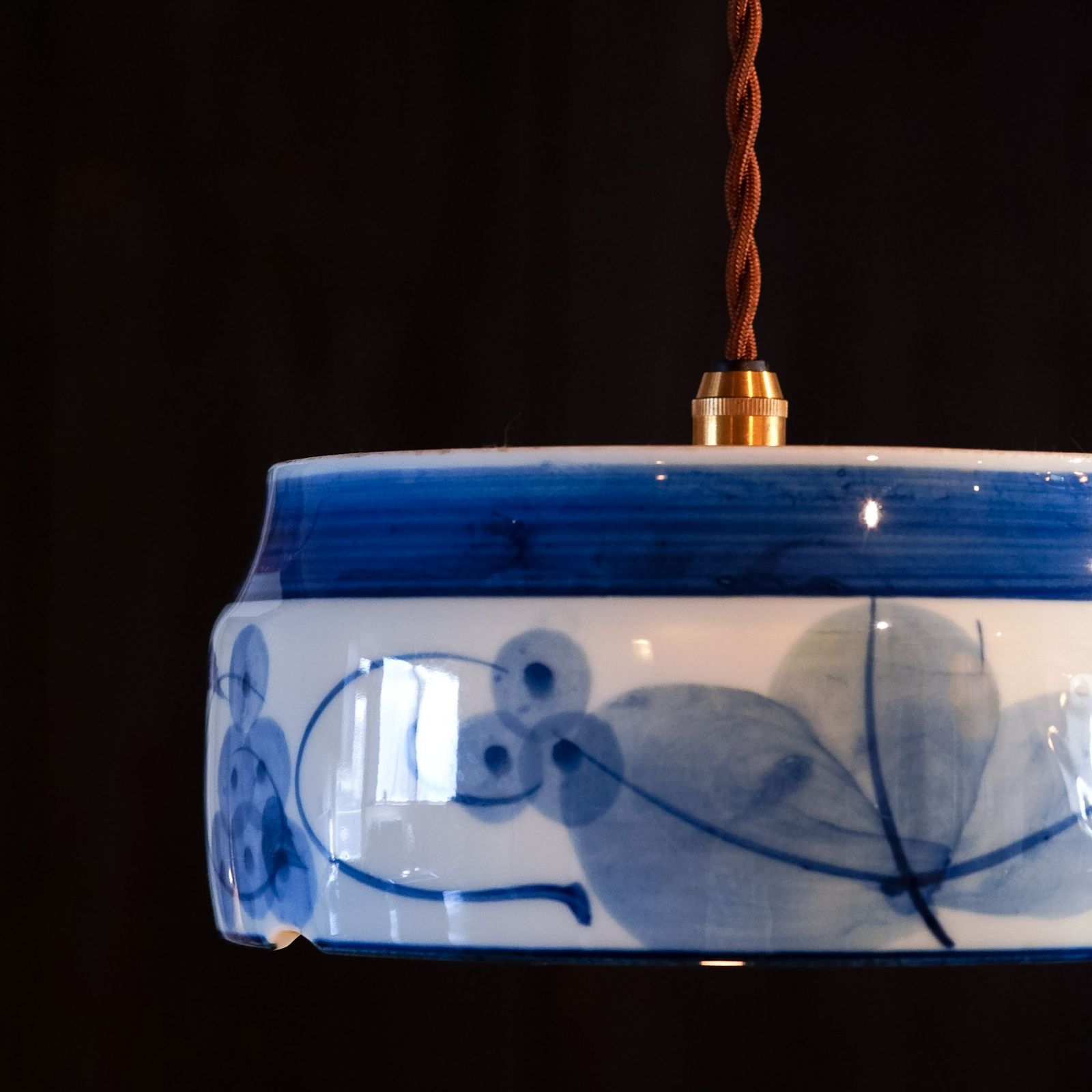 有田焼｜清陶苑｜葡萄｜染付｜ペンダントライト