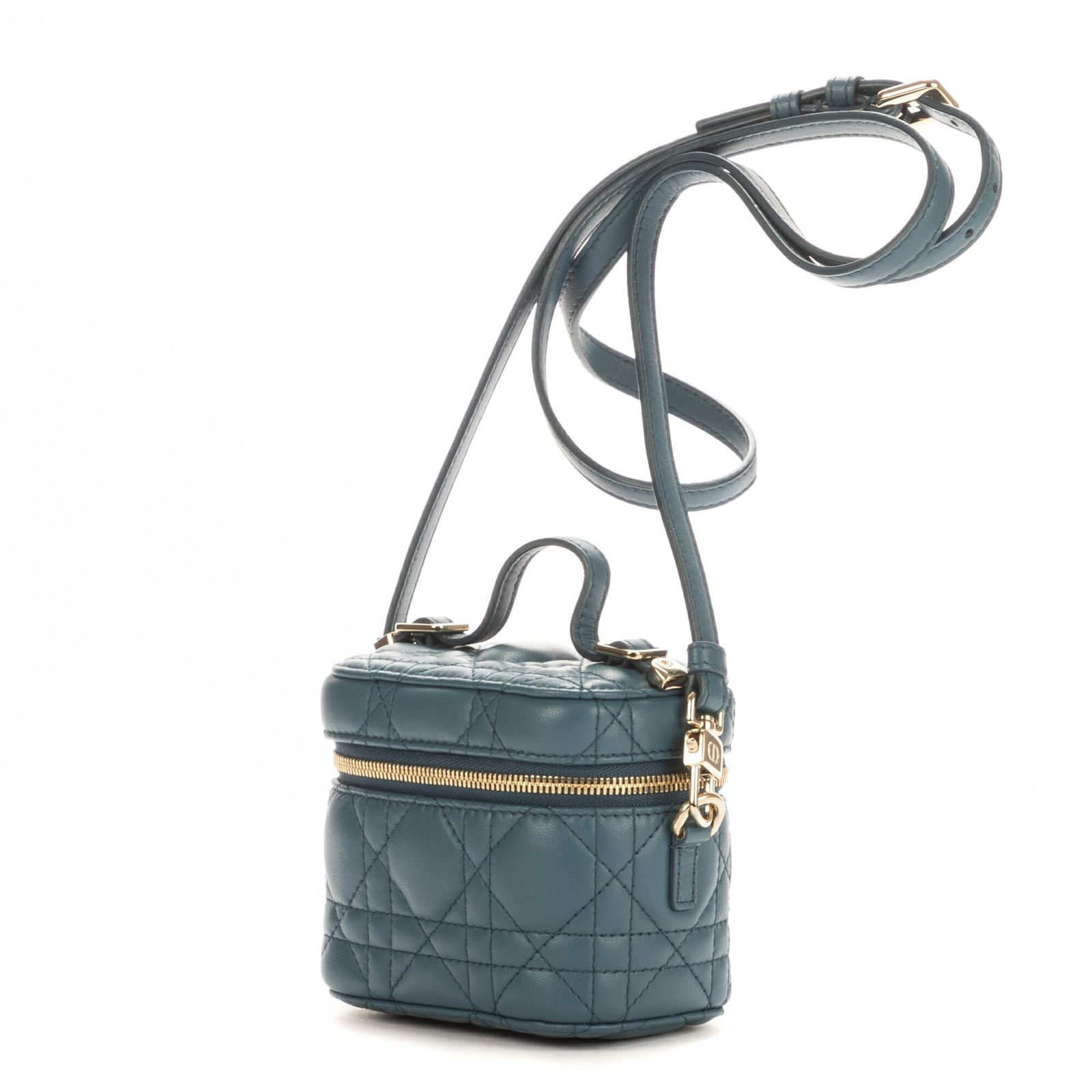 DIOR ディオールマイクロ レディ ディオール バニティ ケースオーシャンカナージュキルトA