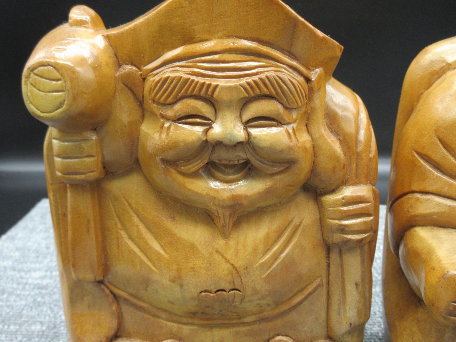 開運実績あり　大黒　恵比寿木彫置物　絵 開運実績あり 大黒 恵比寿木彫置物 絵