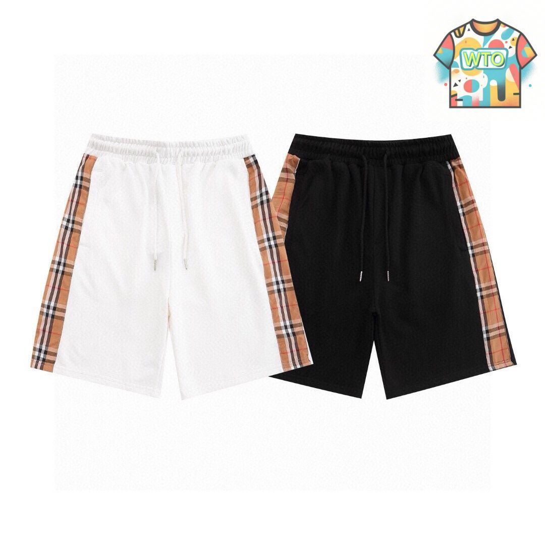 今日 BURBERRY 2025ss サイドチェックカップル綿ショーツ
