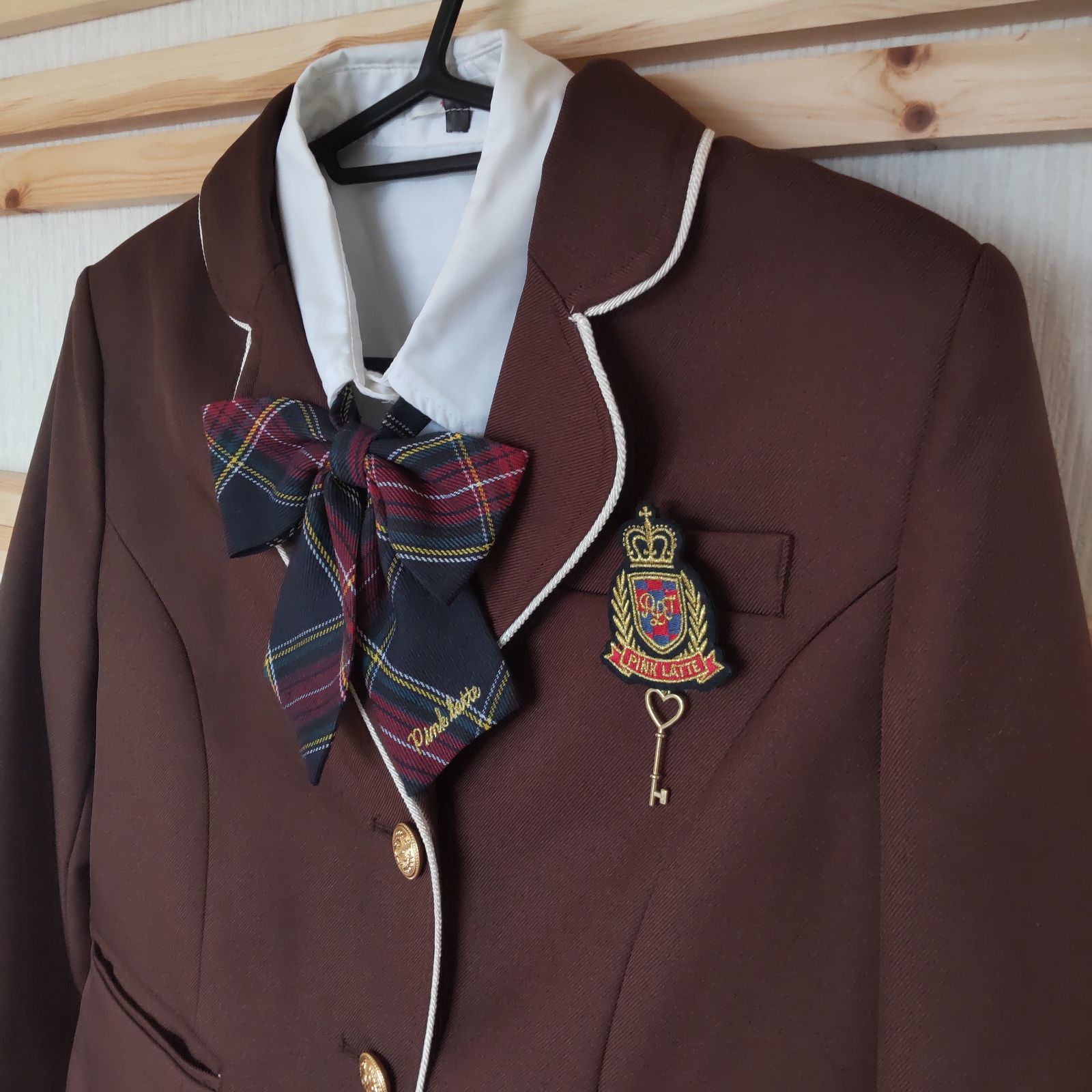 卒服セット【PINK LATTE／ピンクラテ】Sサイズ ブラウン ブレザー