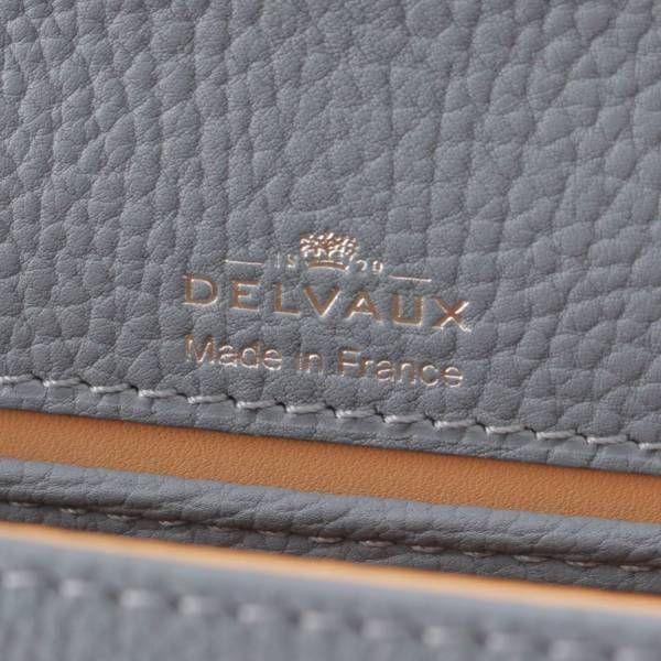 【デルヴォー】Delvaux　タンペートスモール クリスピーカーフ 2wayハンドバッグ パシフィック 【中古】【鑑定済・正規品保証】200587