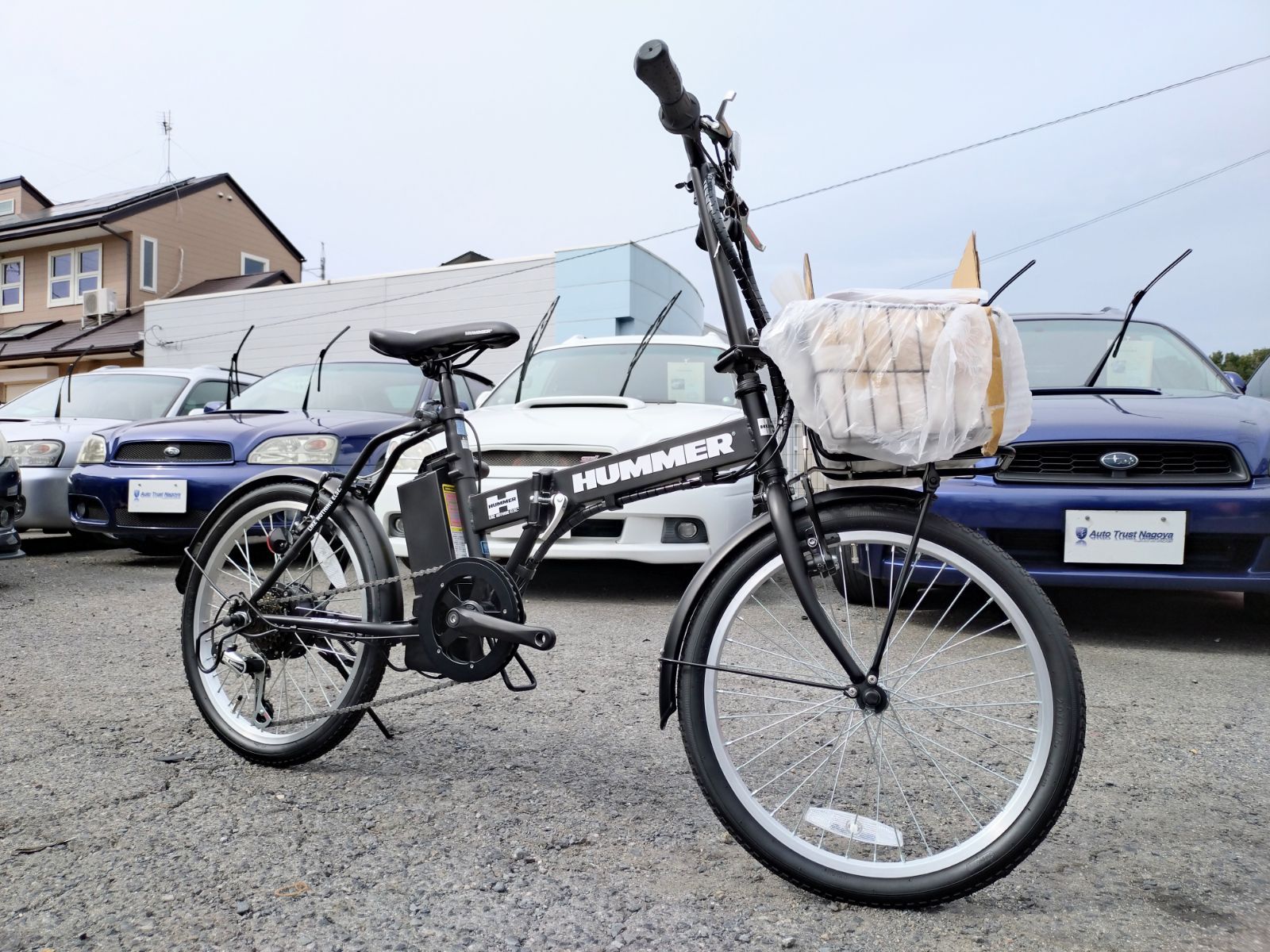 メルカリshop出店記念 特選B級祭 HUMMER 20インチ 折り畳み電動アシスト自転車 Newバージョン メーカー１年保証 不動の人気色 ブラック k523