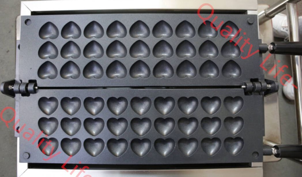 業務用 ハートのベビーカステラ 万能焼きガス 2 7個を焼 最新式テフロン加工済|厨房機器|飲食店